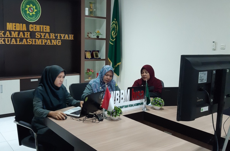 MS Kualasimpang Ikuti Bimtek Perencanaan dan Keuangan DIPA 005.04 Tahun 2022 Secara Daring